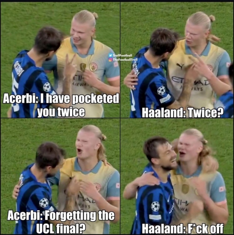 乌克兰横扫国际米兰，哈兰德高光表现