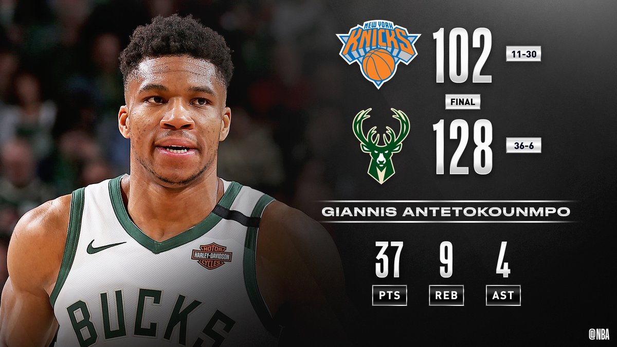 公牛翻盘尼克斯，字母哥刷新纪录